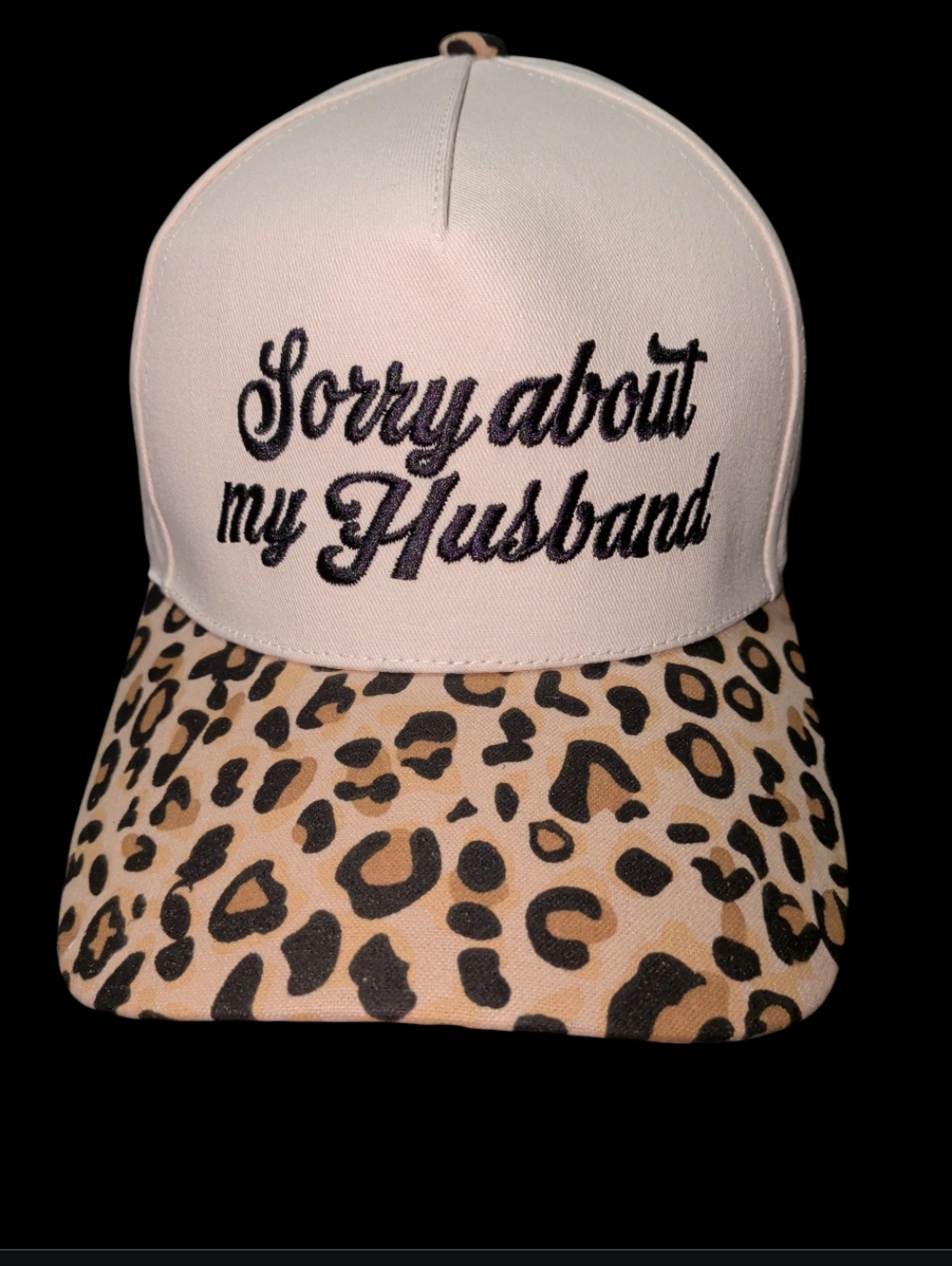 New Sorry About My Husband Cheetoh Fashion Cap Hat